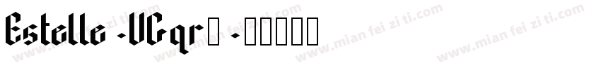 Estelle-VGqr0字体转换