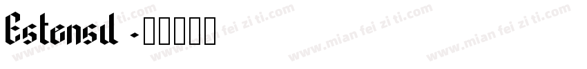 Estensil字体转换