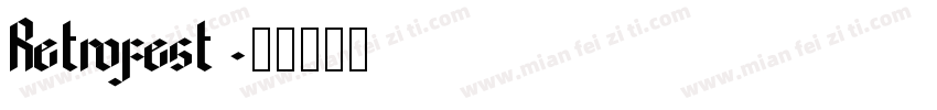 Retrofest字体转换