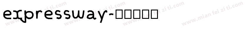 expressway字体转换