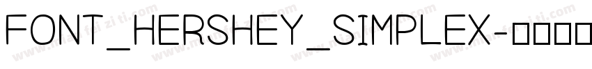 FONT_HERSHEY_SIMPLEX字体转换