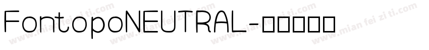 FontopoNEUTRAL字体转换