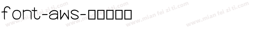 font-aws字体转换
