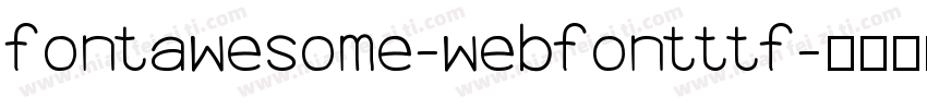 fontawesome-webfontttf字体转换