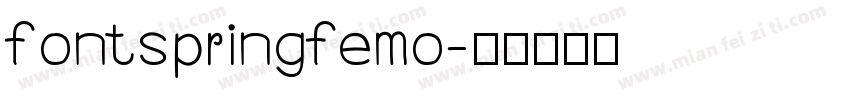 fontspringfemo字体转换