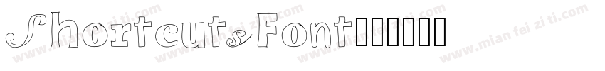 ShortcutsFont字体转换