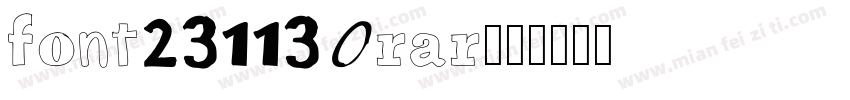 font231130rar字体转换
