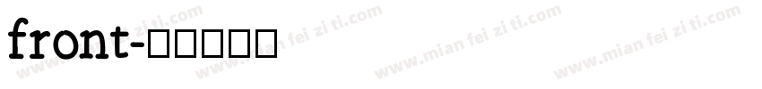 front字体转换