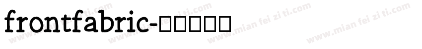 frontfabric字体转换
