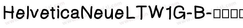 HelveticaNeueLTW1G-B字体转换