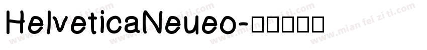 HelveticaNeueo字体转换