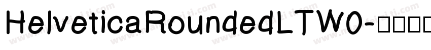 HelveticaRoundedLTW0字体转换
