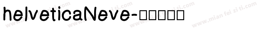 helveticaNeve字体转换