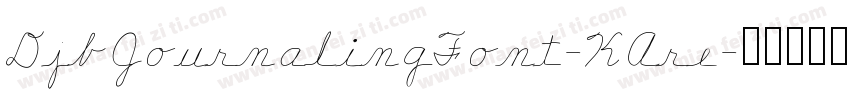 DjbJournalingFont-KAre字体转换