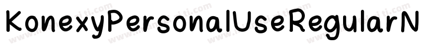 KonexyPersonalUseRegularNeueMachina字体转换