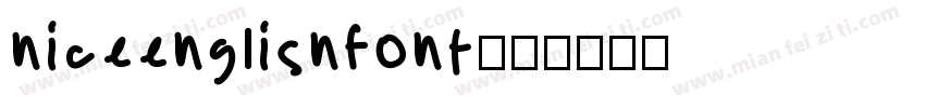 niceenglisnfont字体转换