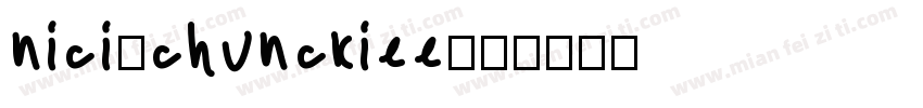 nici-chunckiee字体转换