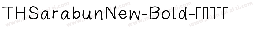 THSarabunNew-Bold字体转换