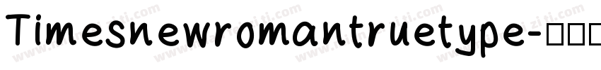 Timesnewromantruetype字体转换