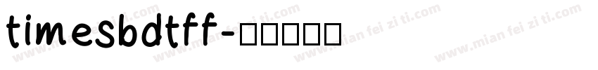 timesbdtff字体转换