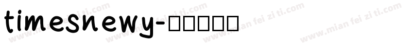 timesnewy字体转换