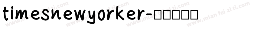 timesnewyorker字体转换