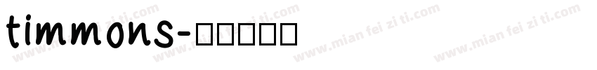 timmons字体转换