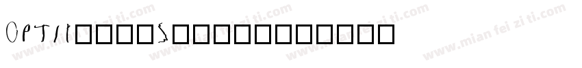 OPTIYale-Script字体转换