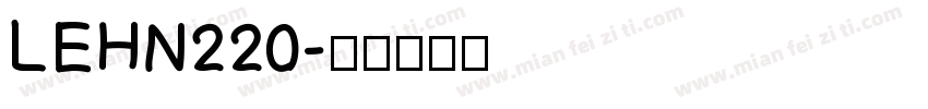 LEHN220字体转换