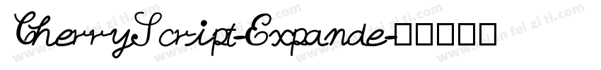 CherryScript-Expande字体转换