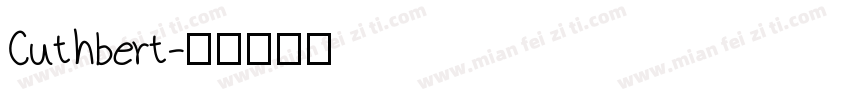 Cuthbert字体转换
