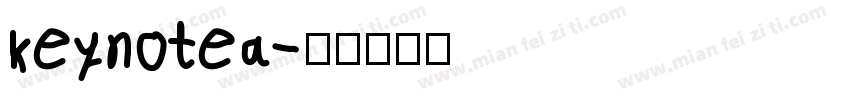 keynotea字体转换