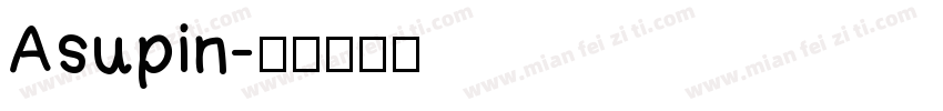Asupin字体转换