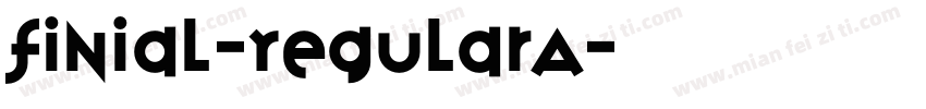 Finial-RegularA字体转换