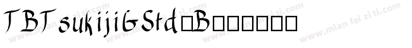 TBTsukijiGStd-B字体转换