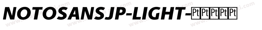 NOTOSANSJP-LIGHT字体转换