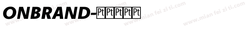 ONBRAND字体转换