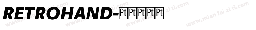 RETROHAND字体转换