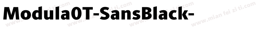 Modula0T-SansBlack字体转换