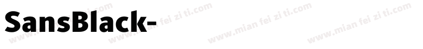 SansBlack字体转换
