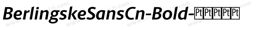 BerlingskeSansCn-Bold字体转换