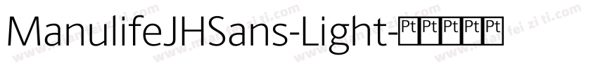 ManulifeJHSans-Light字体转换