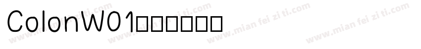 ColonW01字体转换