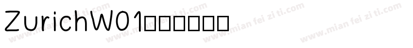 ZurichW01字体转换
