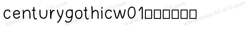 centurygothicw01字体转换
