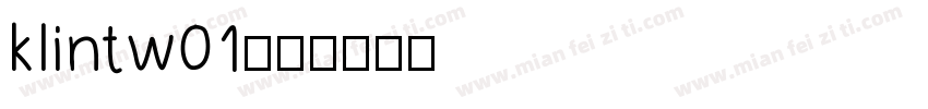 klintw01字体转换