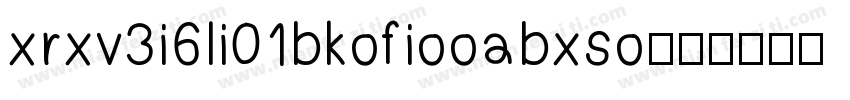 xrxv3i6li01bkofiooabxso字体转换