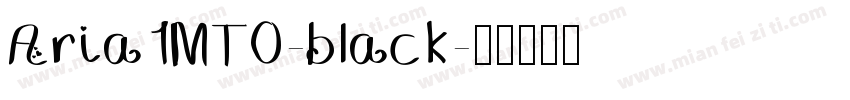 Aria1MT0-black字体转换