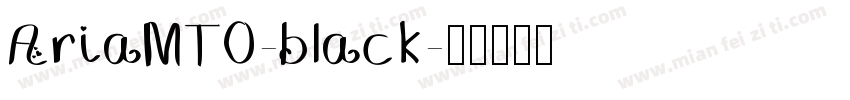 AriaMT0-black字体转换