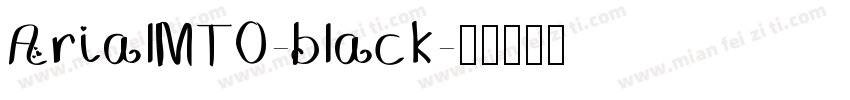 ArialMT0-black字体转换